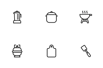 Kitchen Equipment Icon Pack