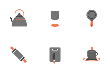 Kitchen Equipment (Flat) Icon Pack
