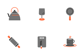 Kitchen Equipment (Flat) Icon Pack