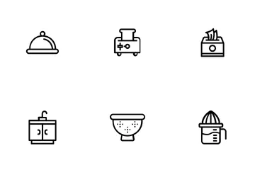 Kitchen Equipment Icon Pack