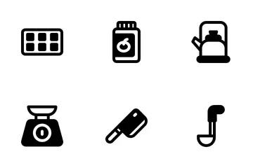 Kitchen Equipment Icon Pack