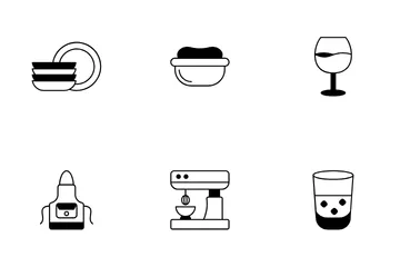 Kitchen Equipment Icon Pack