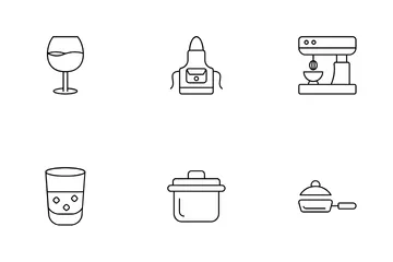 Kitchen Equipment Icon Pack