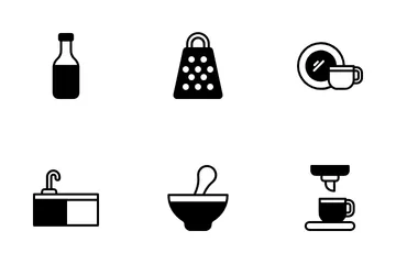 Kitchen Equipment Icon Pack