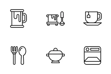 Kitchen Equipment Icon Pack