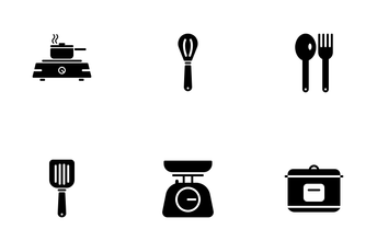 Kitchen Equipment (Solid) Icon Pack