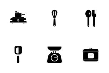 Kitchen Equipment (Solid) Icon Pack