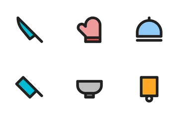 Kitchen (Filled Outline 24) Icon Pack