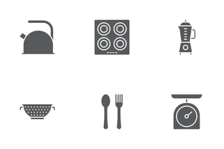 Kitchen Glyph Icons