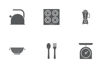 Kitchen Glyph Icons Icon Pack