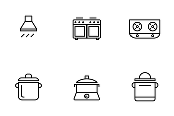 Kitchen (Line) Icon Pack