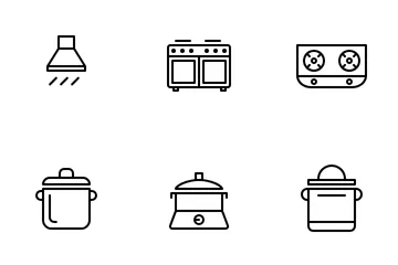 Kitchen (Line) Icon Pack