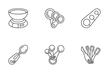 Kitchen Measuring Tools Icon Pack