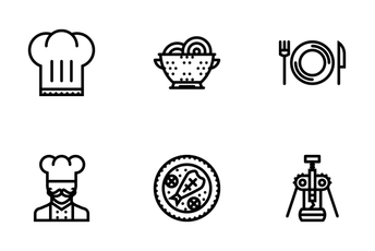Kitchen Outline Icon Pack