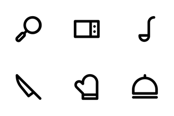 Kitchen (Outline 24) Icon Pack
