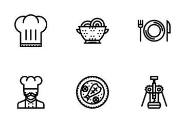 Kitchen Outline Icon Pack