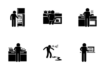 Kitchen Scene Icon Pack