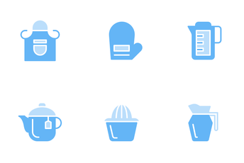 Kitchen (Soft Blue) Icon Pack