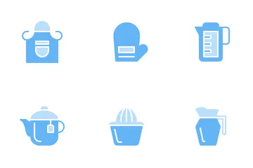 Kitchen (Soft Blue) Icon Pack