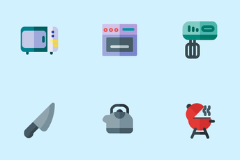 Kitchen Tools (Flat) Icon Pack