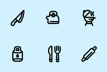 Kitchen Tools (Line) Icon Pack