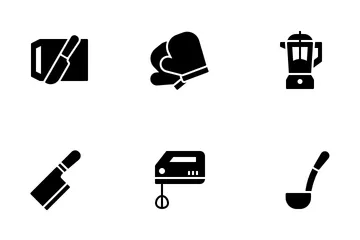 Kitchen Utensil (glyph) Icon Pack