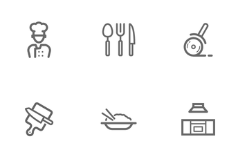 Kitchenware And Utensil Icon Pack