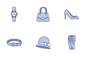 Kleidung und Accessoires Symbolpack