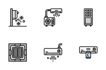 Klimaanlage Symbolpack