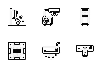 Klimaanlage Symbolpack