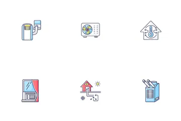 Klimaanlage Symbolpack