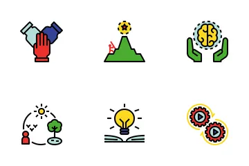 Knowledge Management Color Icon Pack