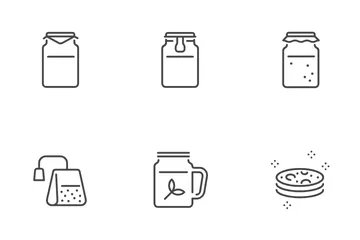 Kombucha Tea Icon Pack