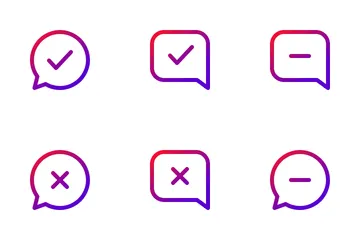 Kommunikation und Chat Symbolpack