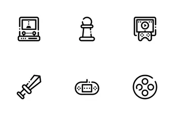 Konsolenspiel Symbolpack