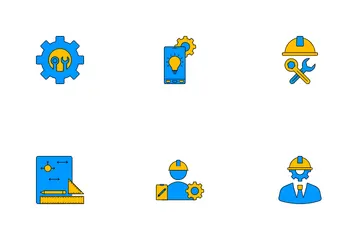 Konstrukteur und Bau Symbolpack