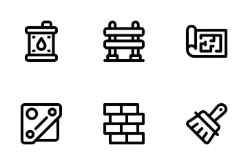 Konstruktion und Werkzeug Symbolpack