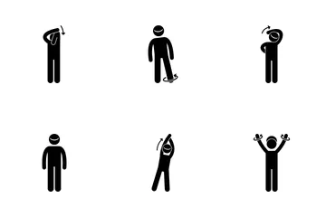 Körperdehnung Symbolpack