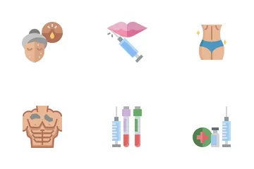 Kosmetische Chirurgie Symbolpack