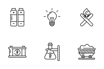 Kraft und Energie Symbolpack