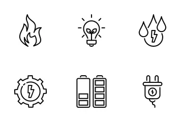 Kraft und Energie Symbolpack