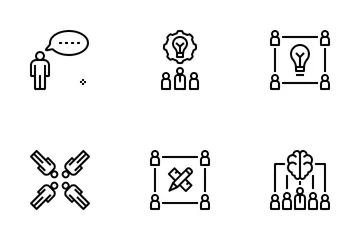 Kreatives Denken Symbolpack