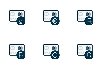 Zahlung mit Kredit-/Debitkarte Symbolpack