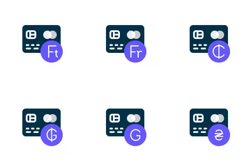 Zahlung mit Kredit-/Debitkarte Symbolpack