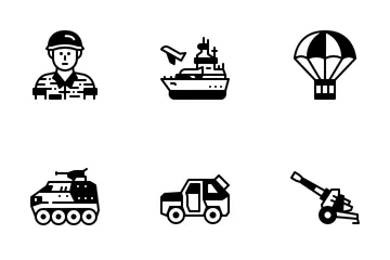 Krieg und Militär Symbolpack