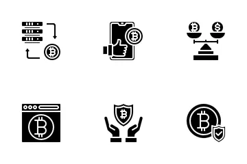 Kryptowährung Icon Pack