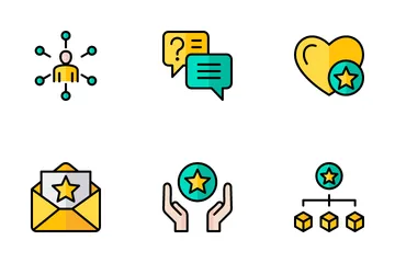 Kundenmanagement Icon Pack