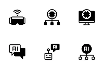 Künstliche Intelligenz Symbolpack