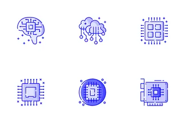 Künstliche Intelligenz Symbolpack