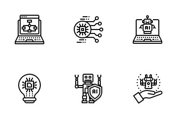 Künstliche Intelligenz Symbolpack